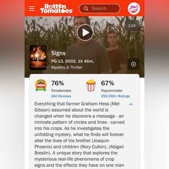 Preowned Great Condition VHS Signs 2002 . - Picture 10 of 12